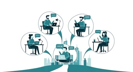 Remote Team Collaboration and Communication in a Digital Workplace.