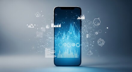 Smartphone with Digital Interface and Data Flow.