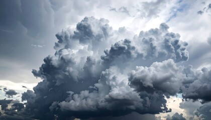 Dramatic storm clouds