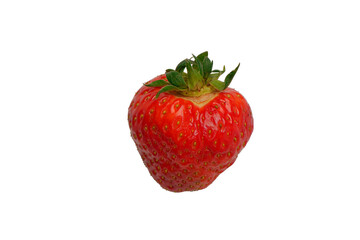 Fresh group of berries isolated on a white background.