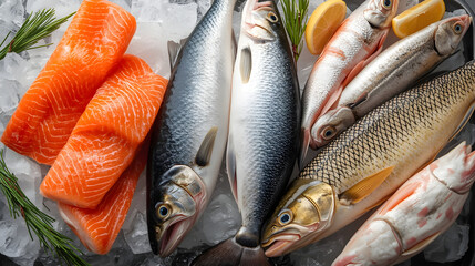 High-Detail Professional Fish Display for Market Promotion