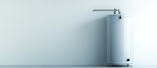 Water Heater Against a White Wall