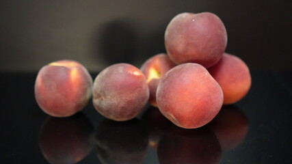 Peach On BLACK Background