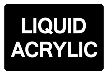 Liquid Acrylic Symbol Sign, Vector Illustration, Isolate On White Background, Label.EPS10
