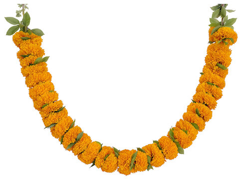 Decorative Floral Garland for Diwali, Durga Puja, and Wedding Ceremonies