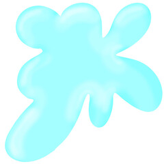 water drops on a white background