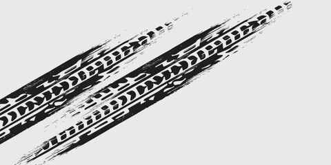 Grunge Tire Tracks Background – Racing Wheel Marks in Motion