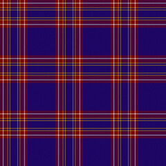 White, Red, Yellow, Blue Tartan Weave Pattern - Tile