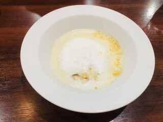 サツマイモの冷製ポタージュスープ クルトン入り