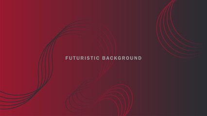 Abstract background futuristic flowing wafe lines on gradient backdrop.modern design minimalist.vector illustration.