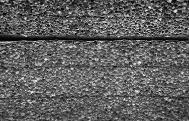 Closeup photo of closed cell polyethylene foam surface, abstract background.