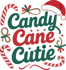 Candy cane cutie T-Shirt design