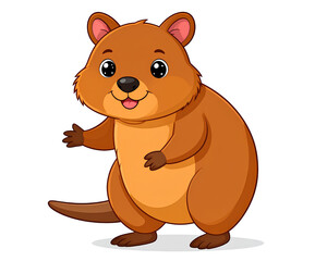 Fototapeta premium quokka cartoon vector