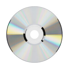 Shiny CD optical disc, perfect for music, data storage, retro nostalgia, design elements, and multimedia projects