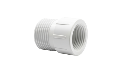 PVC pipe connector for plumbing repair isolated PNG with Transparent Background