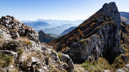 Vercors en Automne, les cr&ecirc;tes