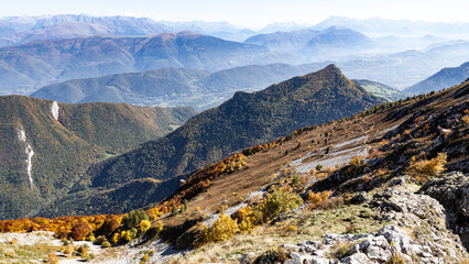 Vercors en Automne, les cr&ecirc;tes