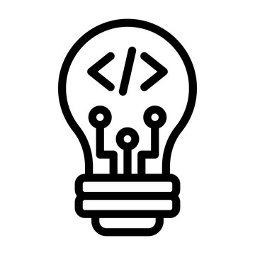 Coding Icon Isolated on Transparent Background. Programming and Software Development Vector Illustration for Web, App, and Technology Design