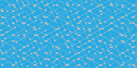 Labyrinth illustration isolated on blue sky