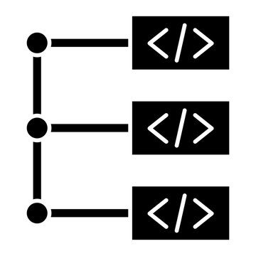 Coding Icon Isolated on Transparent Background. Programming and Software Development Vector Illustration for Web, App, and Technology Design
