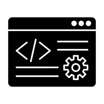 Coding Icon Isolated on Transparent Background. Programming and Software Development Vector Illustration for Web, App, and Technology Design