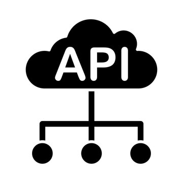 API Icon Isolated on Transparent Background. Programming and Software Development Vector Illustration for Web, App, and Technology Design