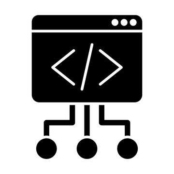 Coding Icon Isolated on Transparent Background. Programming and Software Development Vector Illustration for Web, App, and Technology Design