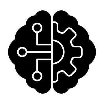 AI Coding Icon Isolated on Transparent Background. Programming and Software Development Vector Illustration for Web, App, and Technology Design