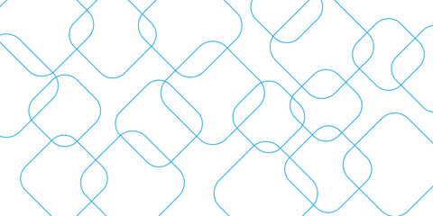 Minimal geometric background. Dynamic blue shapes composition with white lines. Abstract background modern hipster futuristic graphic. Vector