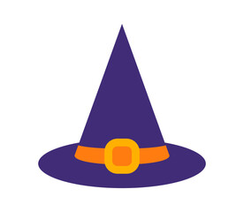 Fototapeta premium Vector witch hat icon.