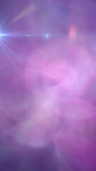 Abstract soft purple mist and glowing light rays with dreamy cosmic atmosphere