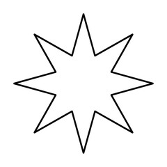 8 Point Star Shape Element