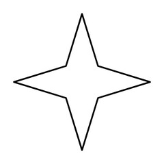 Four Point Star Shape Element