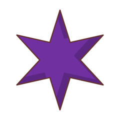 Obraz premium 6 Point Star Shape Element