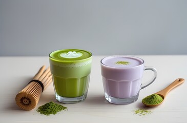green tea in glass