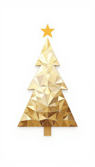 Modern Minimalist Christmas Tree Design with Geometric Shapes