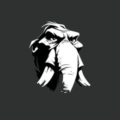 vector illustration of elephant logo