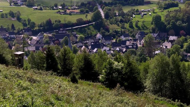 the village of bruchhausen near olsberg germany 4k 25fps video