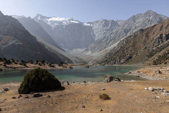 Amazing view of Koulikalon Lake in Fann mountains Tajikistan