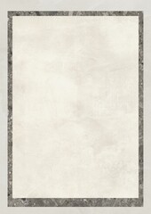 Blank textured paper with a dark border frame