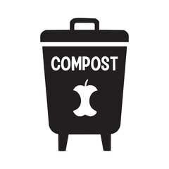 Organic waste container symbol