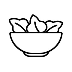 Bowl of green salad, a nutritious and light dish