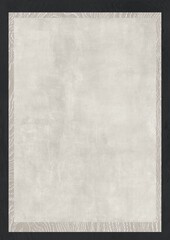 A minimalist rectangular frame with a textured light gray center and subtle border detailing