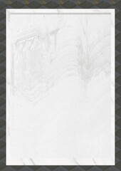 Faint pencil sketch of abstract shapes on textured paper