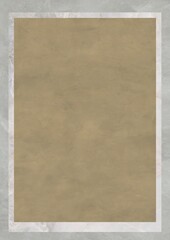 A textured beige background with a subtle border, resembling aged paper or parchment.