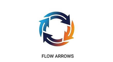 Circular Arrows Symbolizing Continuous Flow and Process