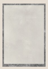 Blank textured frame with gray border on neutral background