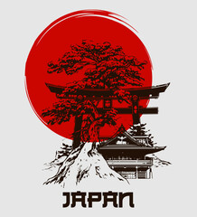 Japanese style popular typography t-shirt design