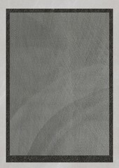 Abstract textured gray background with subtle wave patterns and dark border