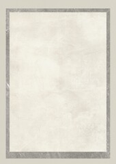 Blank textured paper with a gray border frame